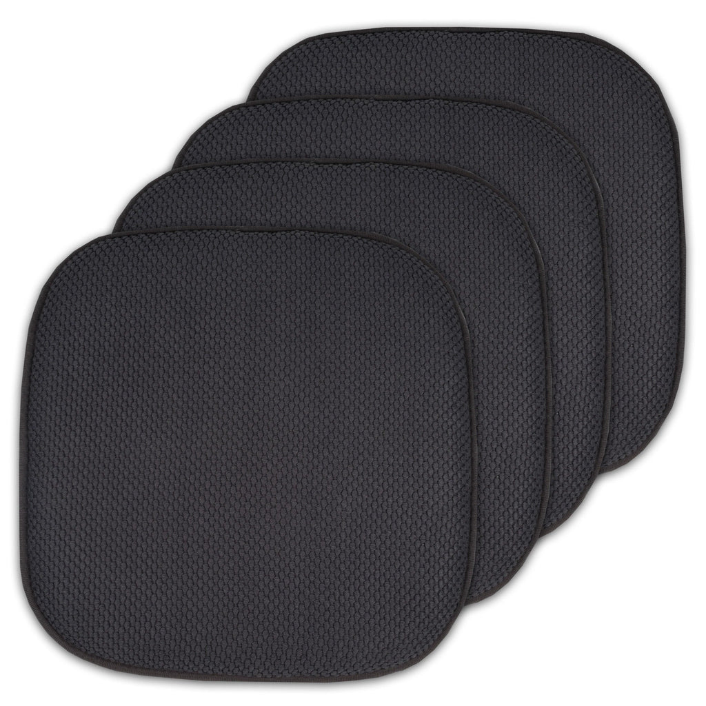 Coussins de siège carrés antidérapants en mousse à mémoire de forme de 16 po (2 ou 4) - 16 x 16