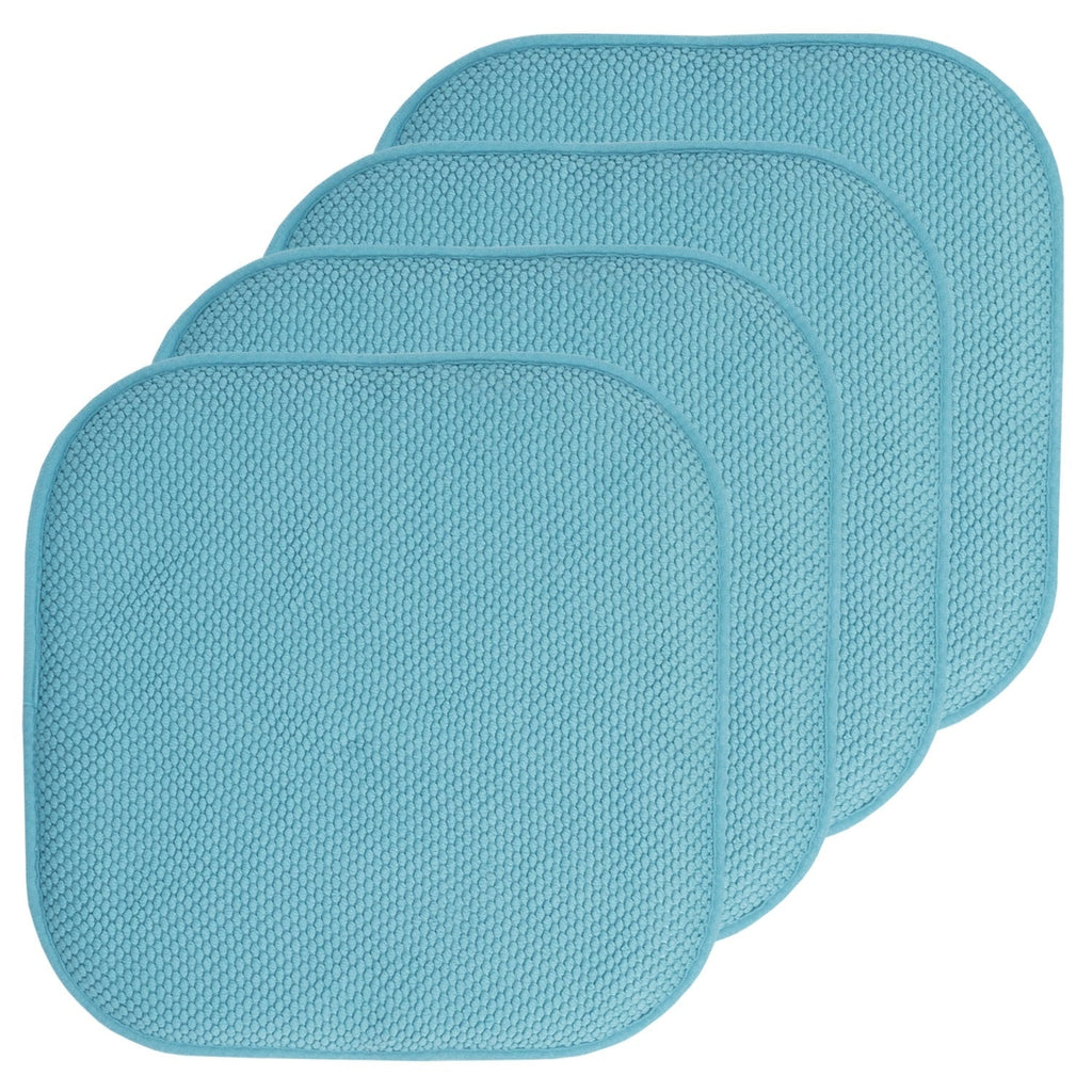Coussins de siège carrés antidérapants en mousse à mémoire de forme de 16 po (2 ou 4) - 16 x 16