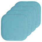 Coussins de siège carrés antidérapants en mousse à mémoire de forme de 16 po (2 ou 4) - 16 x 16