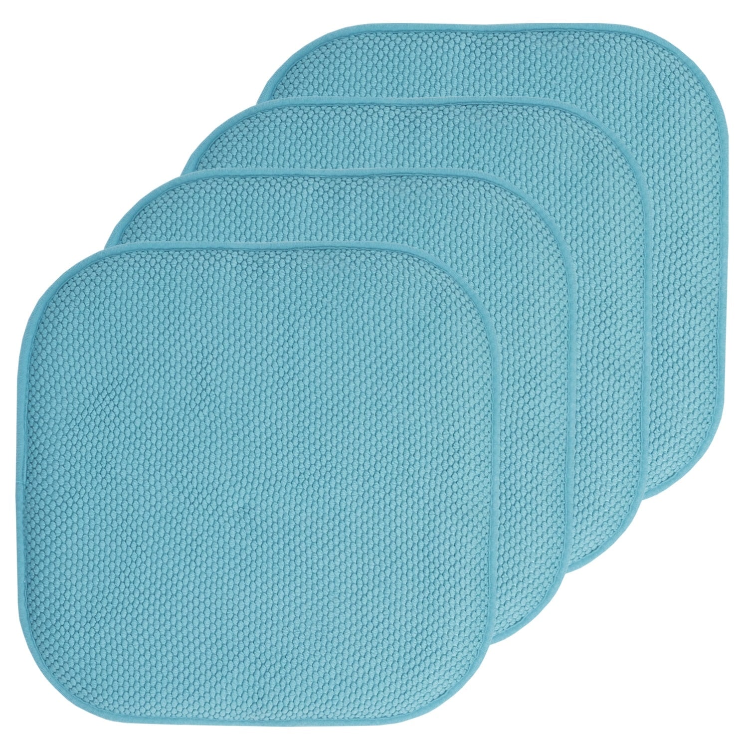 Coussins de siège carrés antidérapants en mousse à mémoire de forme de 16 po (2 ou 4) - 16 x 16
