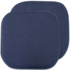 Coussins de siège carrés antidérapants en mousse à mémoire de forme de 16 po (2 ou 4) - 16 x 16
