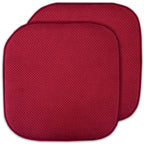 Coussins de siège carrés antidérapants en mousse à mémoire de forme de 16 po (2 ou 4) - 16 x 16