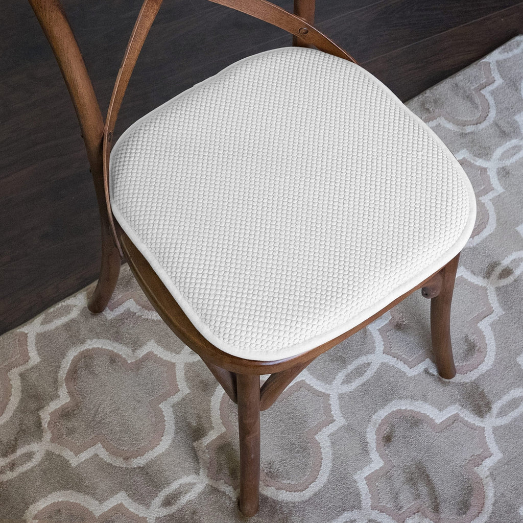 Coussins de siège carrés antidérapants en mousse à mémoire de forme de 16 po (2 ou 4) - 16 x 16