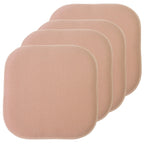 Coussins de siège carrés antidérapants en mousse à mémoire de forme de 16 po (2 ou 4) - 16 x 16