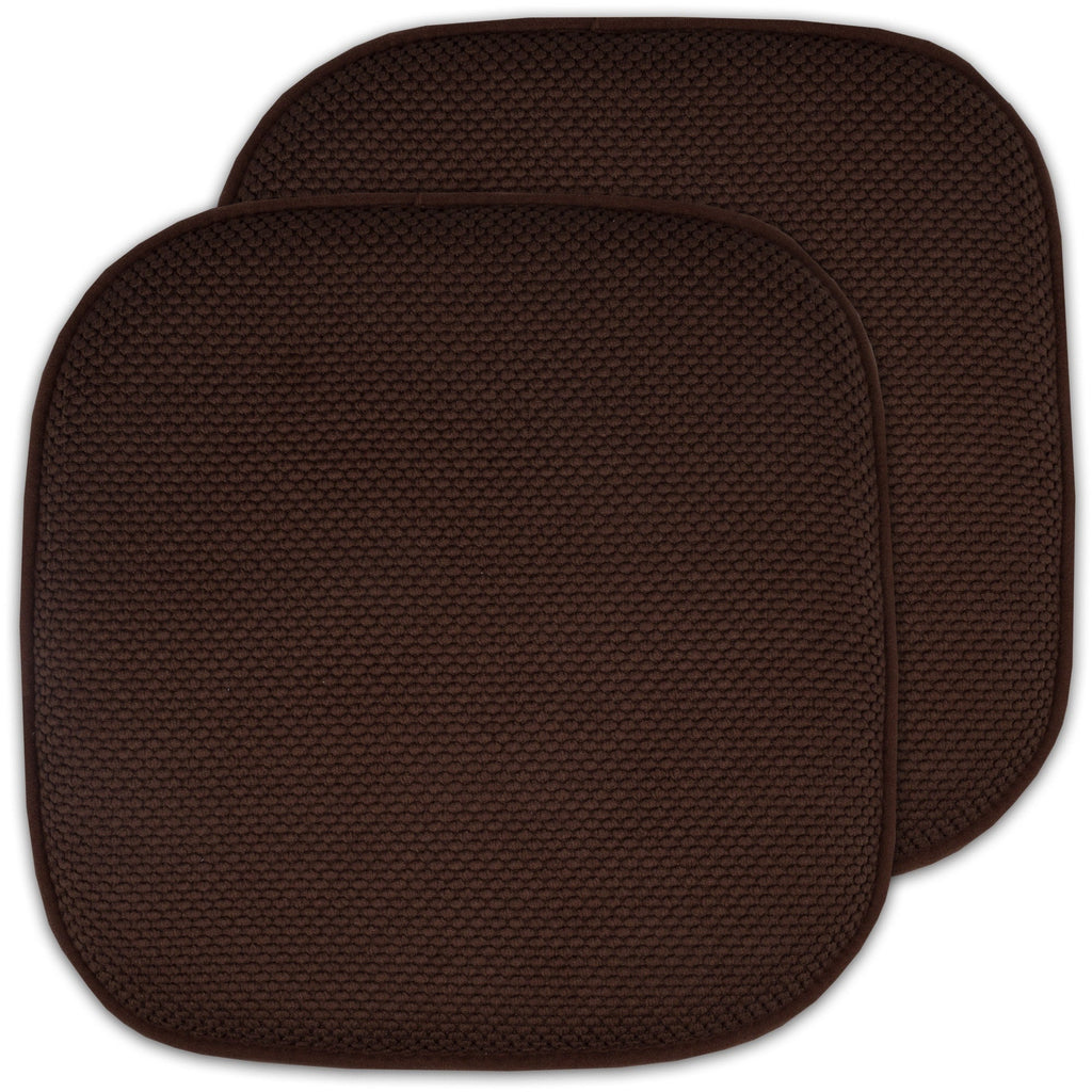 Coussins de siège carrés antidérapants en mousse à mémoire de forme de 16 po (2 ou 4) - 16 x 16