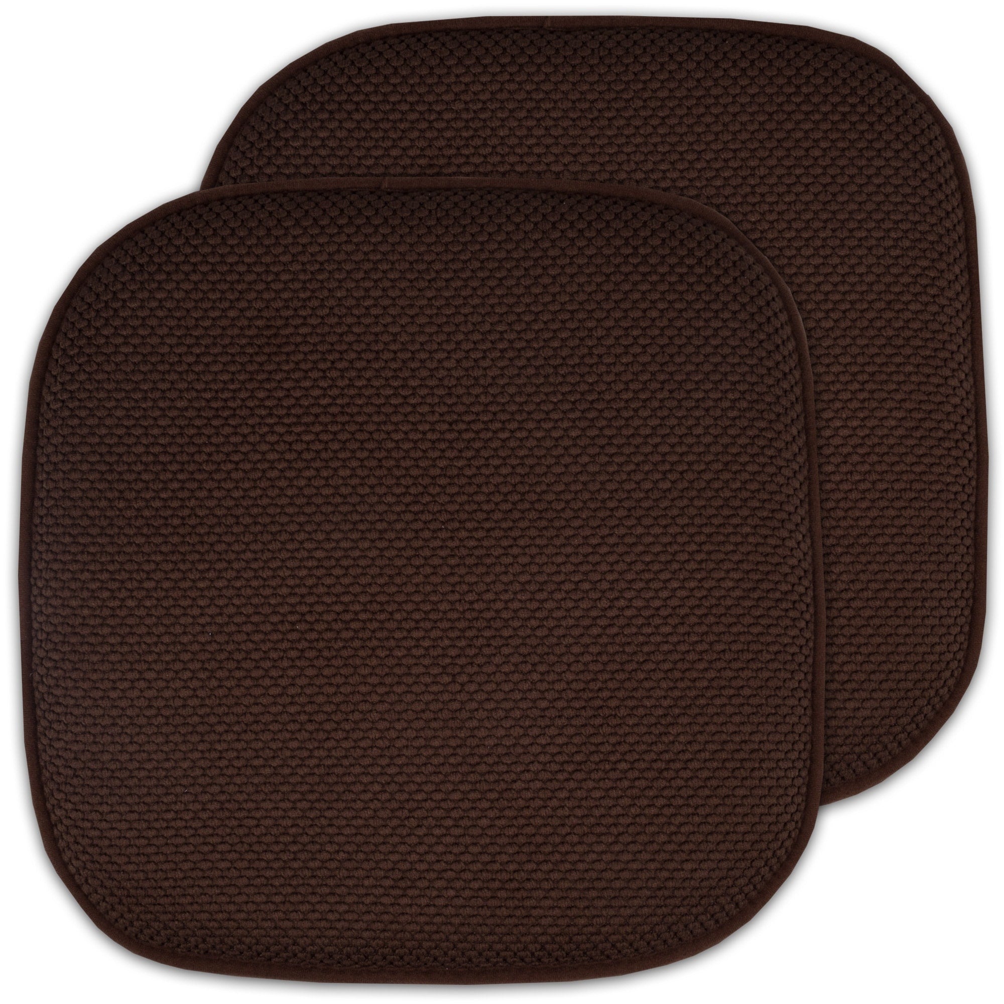 Coussins de siège carrés antidérapants en mousse à mémoire de forme de 16 po (2 ou 4) - 16 x 16