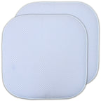 Coussins de siège carrés antidérapants en mousse à mémoire de forme de 16 po (2 ou 4) - 16 x 16