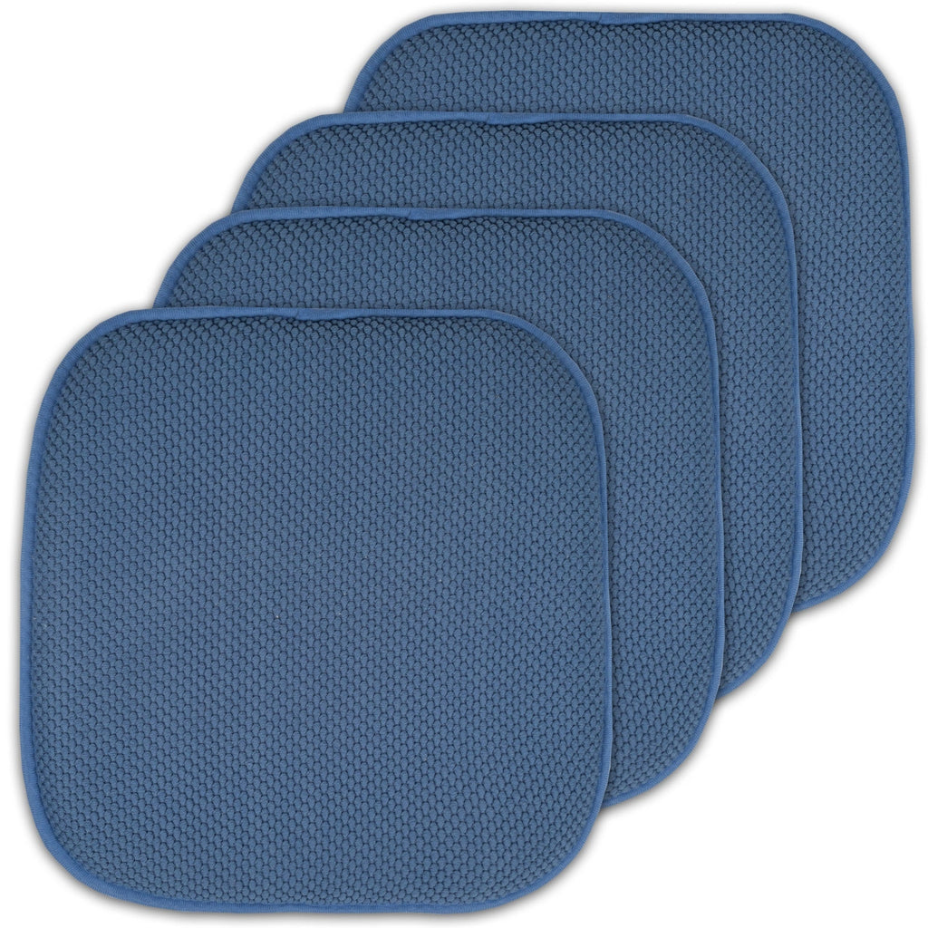 Coussins de siège carrés antidérapants en mousse à mémoire de forme de 16 po (2 ou 4) - 16 x 16