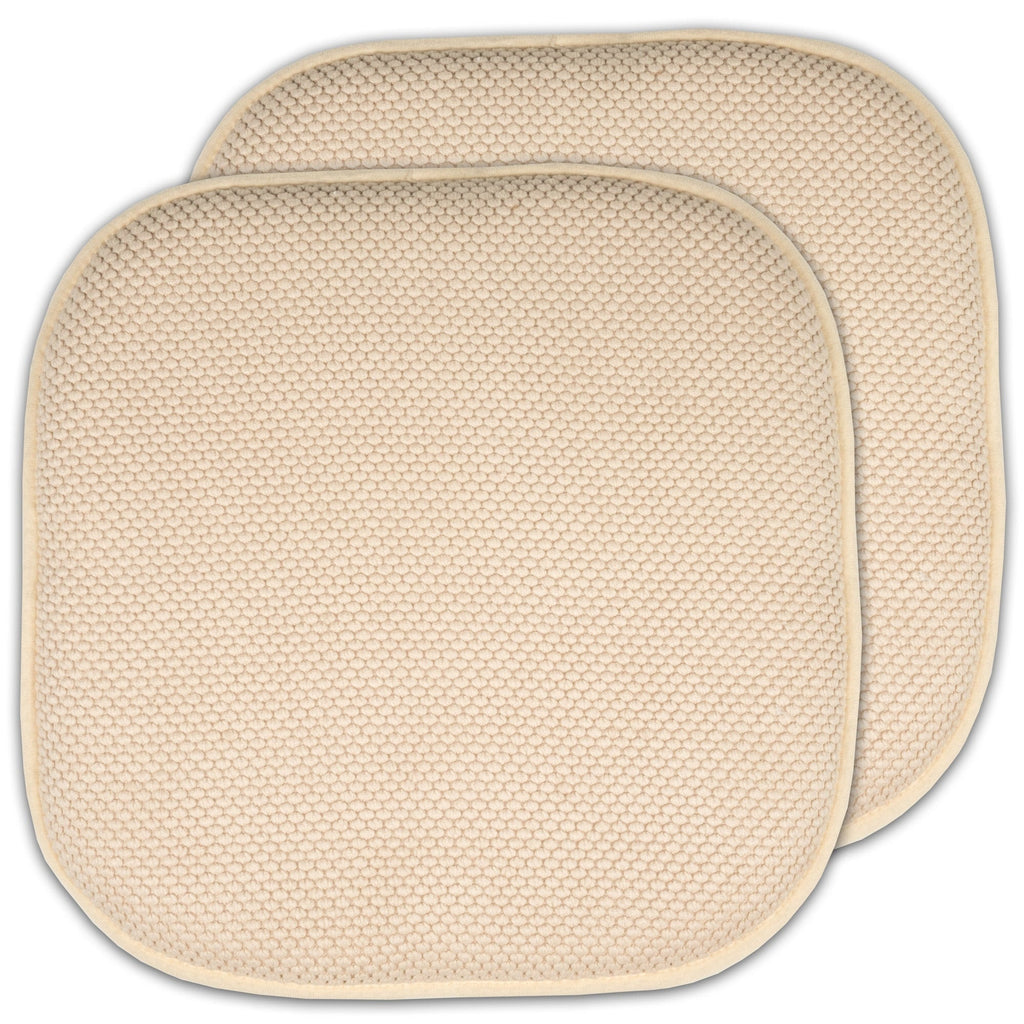 Coussins de siège carrés antidérapants en mousse à mémoire de forme de 16 po (2 ou 4) - 16 x 16