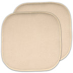 Coussins de siège carrés antidérapants en mousse à mémoire de forme de 16 po (2 ou 4) - 16 x 16