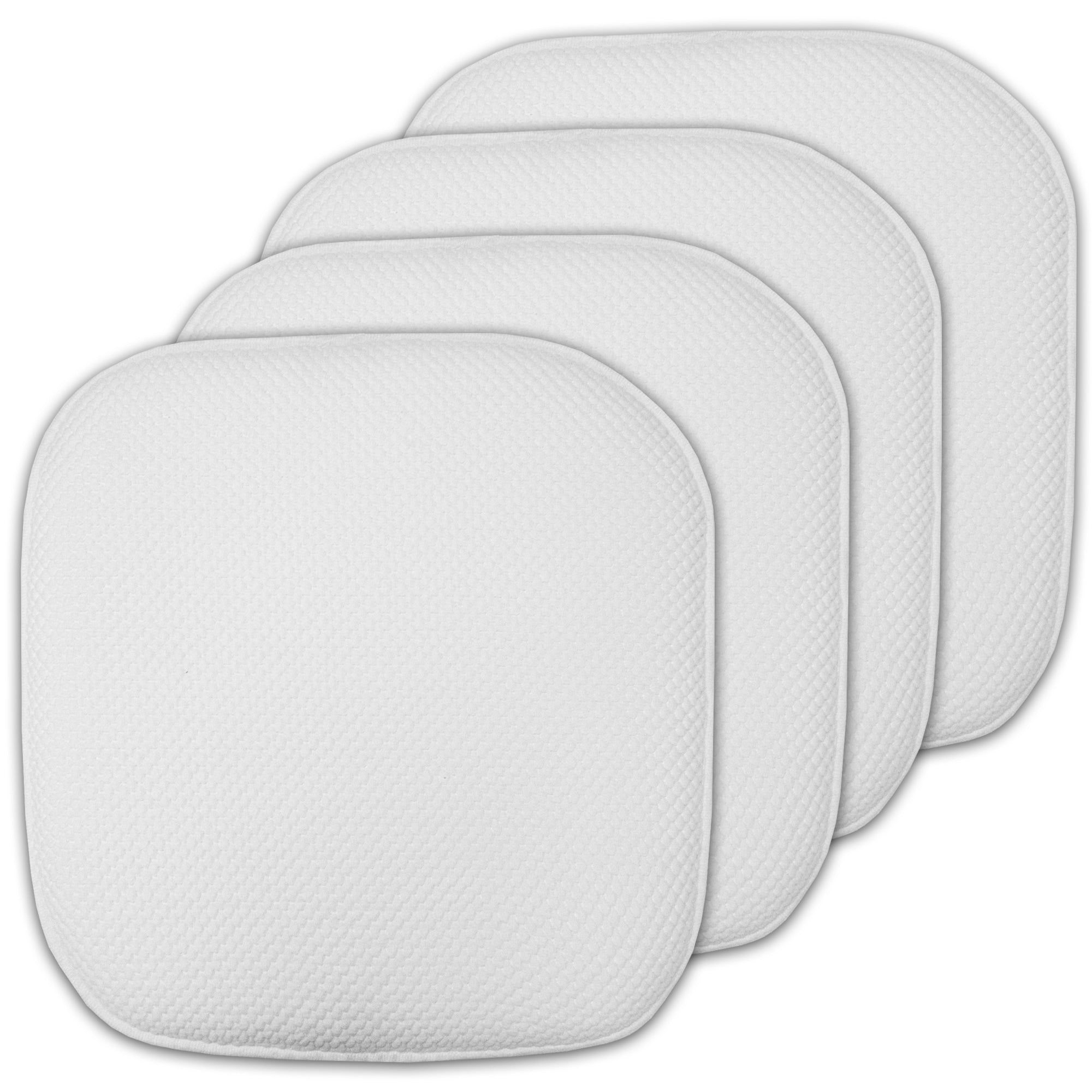 Coussins de siège carrés antidérapants en mousse à mémoire de forme de 16 po (2 ou 4) - 16 x 16