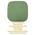 Coussins de siège carrés antidérapants en mousse à mémoire de forme de 16 po (2 ou 4) - 16 x 16