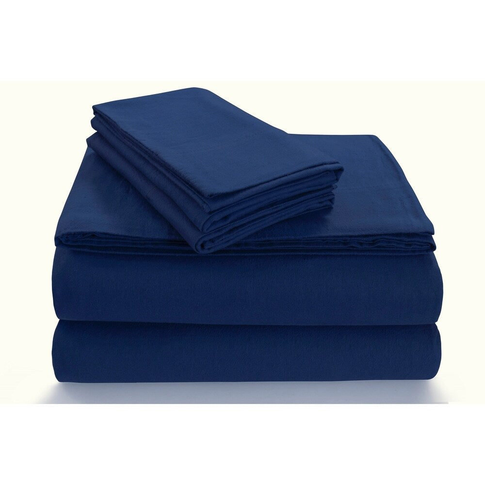 Parure de lit en flanelle douillette 170 g/m² avec poches extra profondes