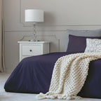 Parure de lit en coton 1800 fils, taies d'oreiller, poche profonde, toutes tailles