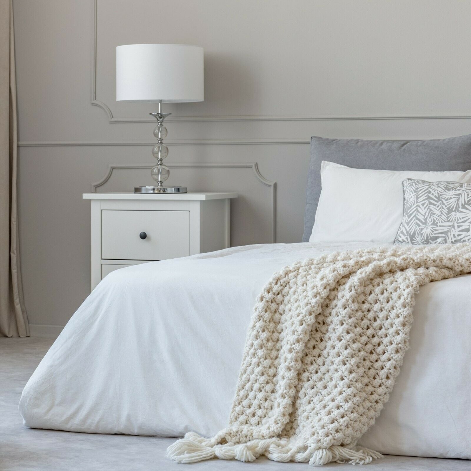 Parure de lit en coton 1800 fils, taies d'oreiller, poche profonde, toutes tailles