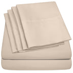 Ensemble de draps extra profonds à 24 poches, 6 pièces, série 1500