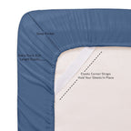 Ensemble de draps extra profonds à 24 poches, 6 pièces, série 1500