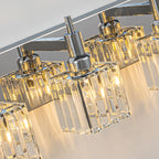 Appliques murales modernes en cristal pour salle de bain à 2, 3 ou 4 lumières