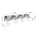 Appliques murales modernes en cristal pour salle de bain à 2, 3 ou 4 lumières