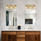 Appliques murales modernes en cristal pour salle de bain à 2, 3 ou 4 lumières