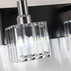 Appliques murales modernes en cristal pour salle de bain à 2, 3 ou 4 lumières