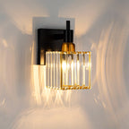 Appliques murales modernes en cristal pour salle de bain à 2, 3 ou 4 lumières