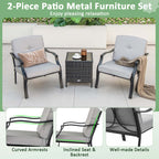 Ensemble de meubles de patio 2/4 pièces, ensemble de table et canapé de conversation d'extérieur