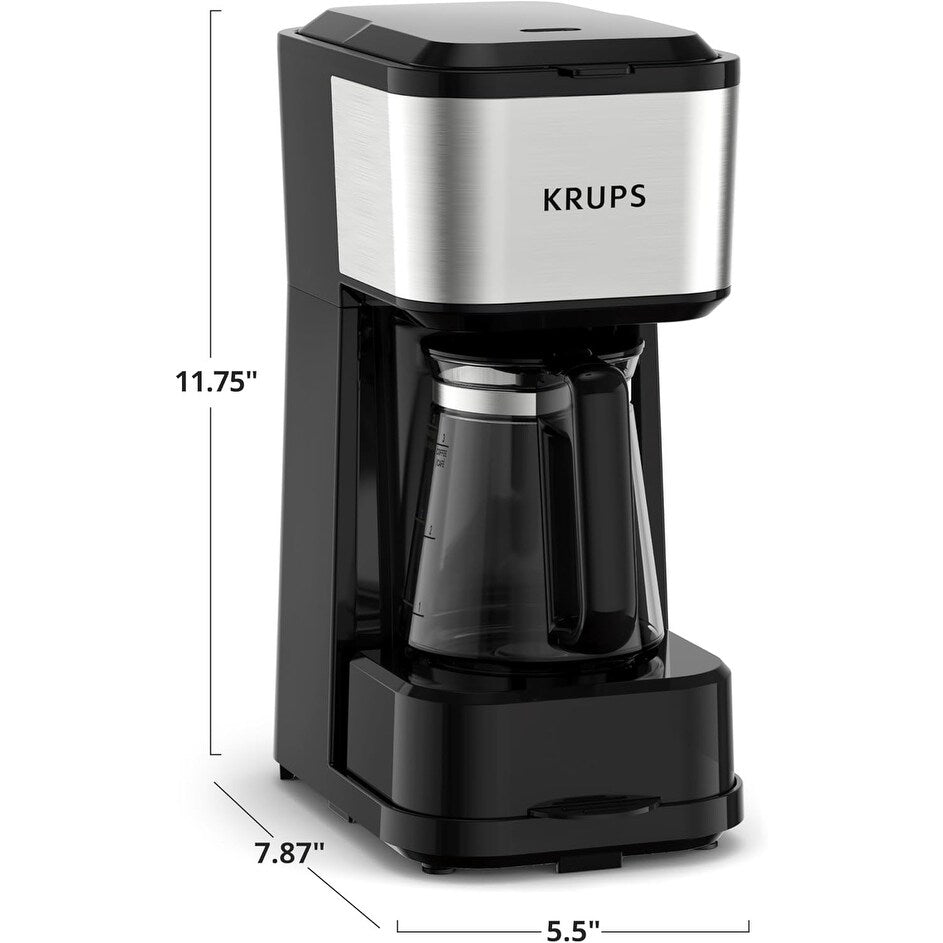 Cafetière de voyage 2 tasses, gobelet isotherme 14 oz, acier inoxydable, design compact pour une portion individuelle