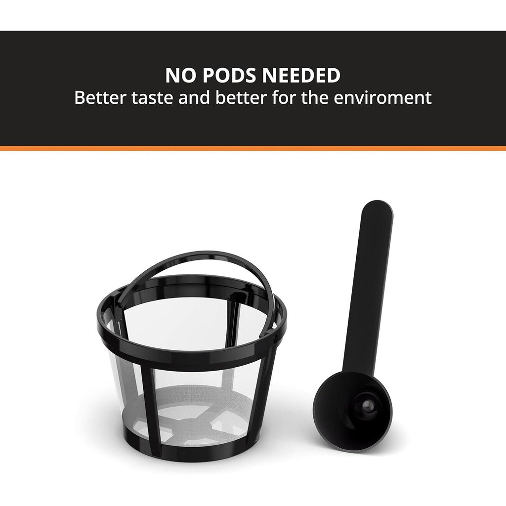 Cafetière de voyage 2 tasses, gobelet isotherme 14 oz, acier inoxydable, design compact pour une portion individuelle