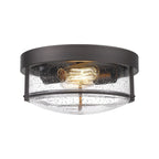Plafonniers encastrés de style ferme à 2 lumières, finition bronze huilé