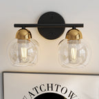 Luminaires de salle de bain vintage à 2 lumières