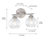Luminaires de salle de bain vintage à 2 lumières
