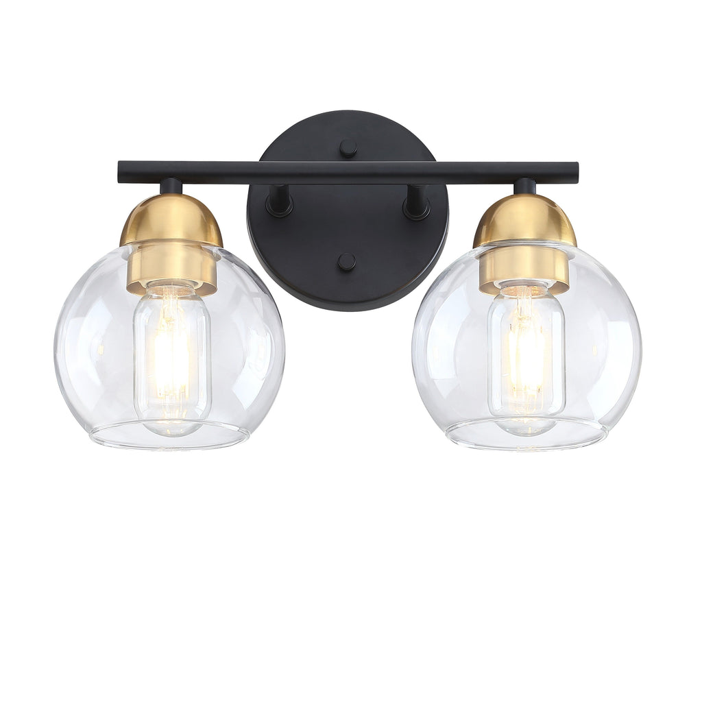 Luminaires de salle de bain vintage à 2 lumières