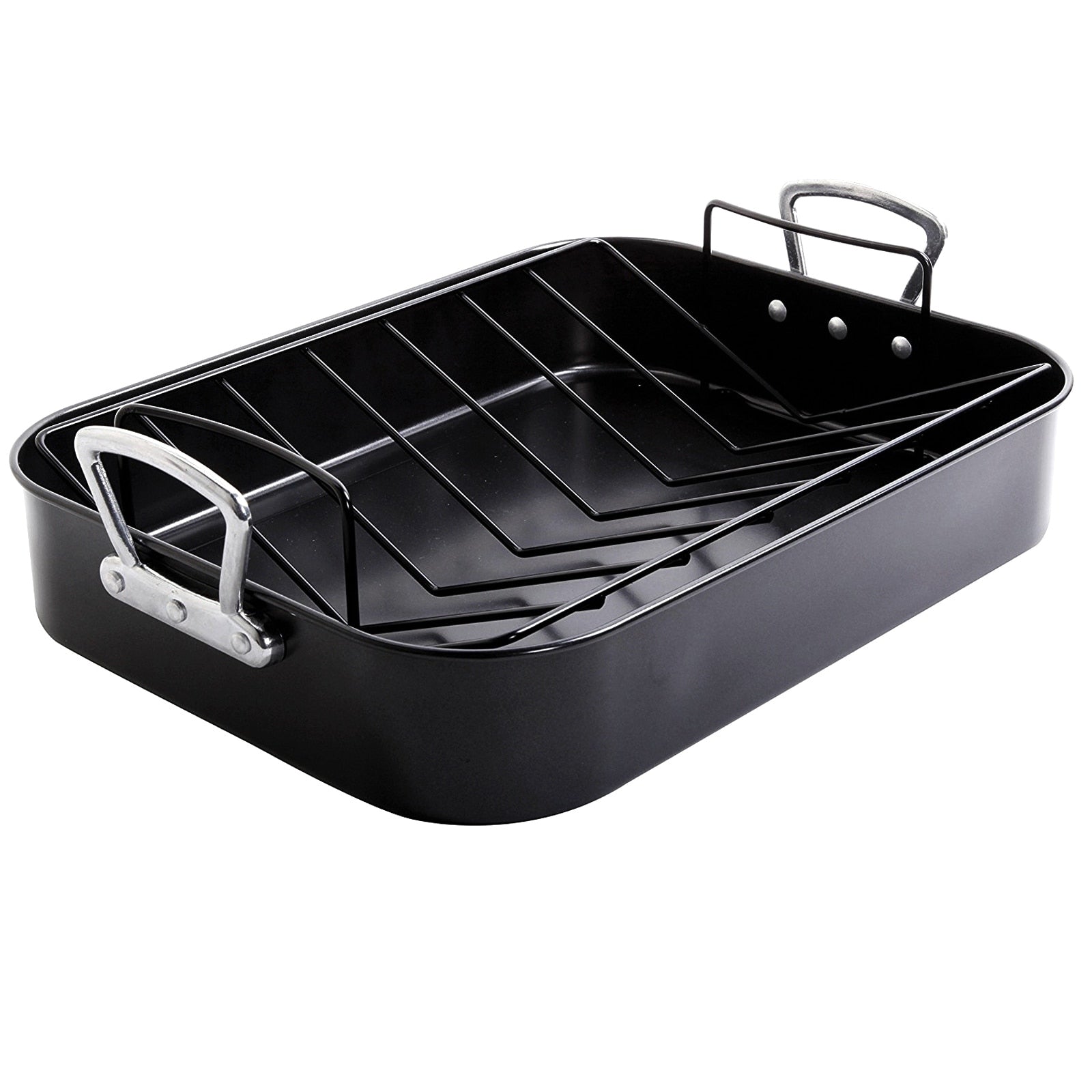 Plat à rôtir 2 pièces avec grille en charbon de bois