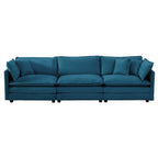 Ensemble de 2 canapés surdimensionnés à assise extra profonde et rembourrés en chenille avec canapé 3 places et causeuse