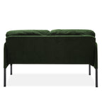Canapé 2 places en tissu polyester, canapé causeuse moderne, petit canapé confortable pour petit espace, salon, chambre, bureau