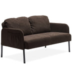 Canapé 2 places en tissu polyester, canapé causeuse moderne, petit canapé confortable pour petit espace, salon, chambre, bureau