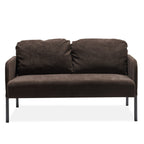 Canapé 2 places en tissu polyester, canapé causeuse moderne, petit canapé confortable pour petit espace, salon, chambre, bureau