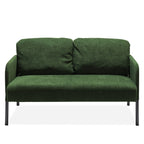 Canapé 2 places en tissu polyester, canapé causeuse moderne, petit canapé confortable pour petit espace, salon, chambre, bureau