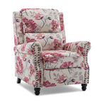 Ensemble de 2 fauteuils inclinables rembourrés à tête de clou