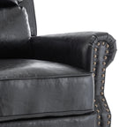 Ensemble de 2 fauteuils inclinables rembourrés à tête de clou