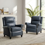 Ensemble de 2 fauteuils inclinables rembourrés à tête de clou