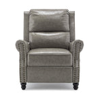 Ensemble de 2 fauteuils inclinables rembourrés à tête de clou