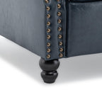 Ensemble de 2 fauteuils inclinables rembourrés à tête de clou