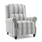 Ensemble de 2 fauteuils inclinables rembourrés à tête de clou