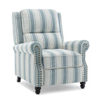 Ensemble de 2 fauteuils inclinables rembourrés à tête de clou