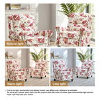 Ensemble de 2 fauteuils inclinables rembourrés à tête de clou