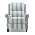 Ensemble de 2 fauteuils inclinables rembourrés à tête de clou