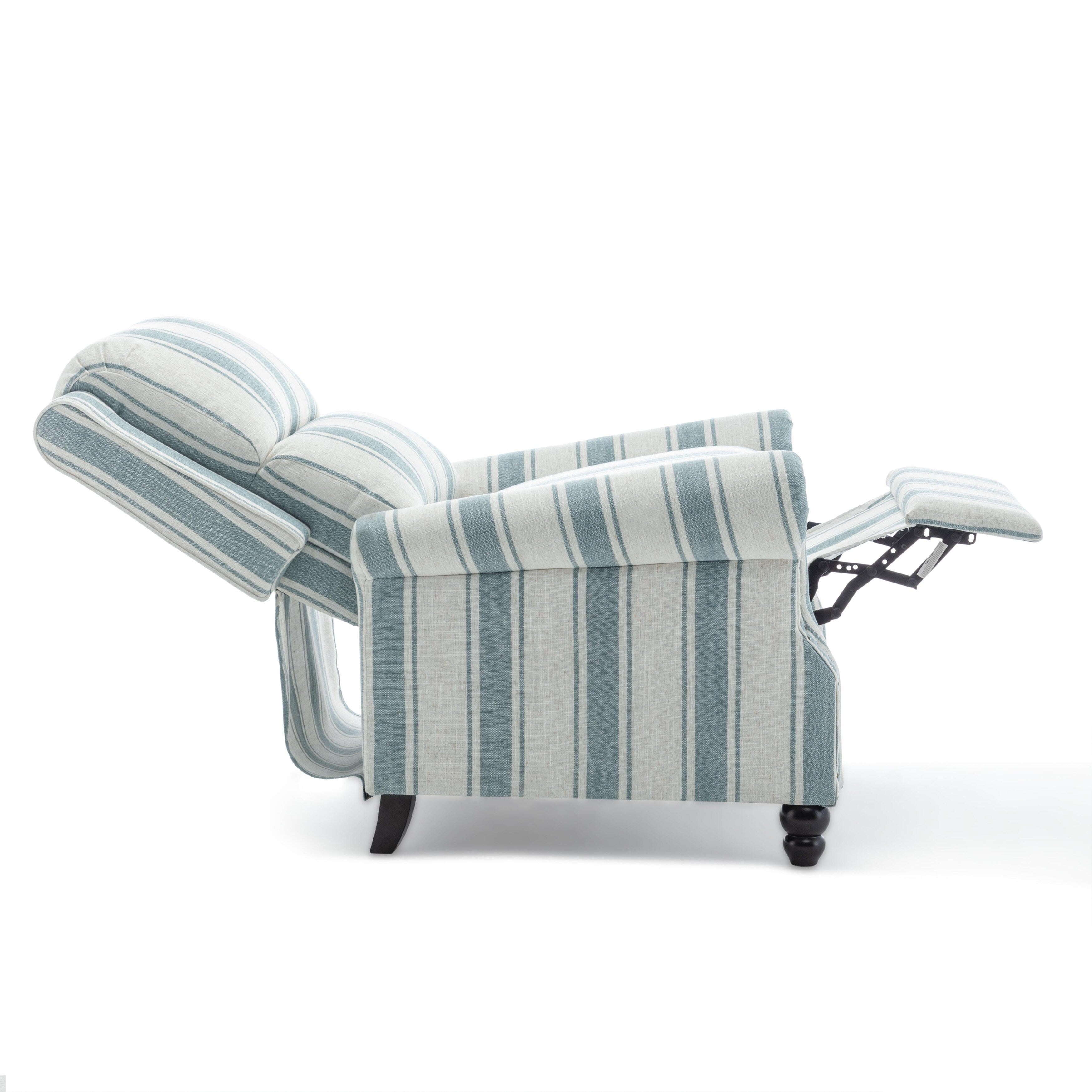 Ensemble de 2 fauteuils inclinables rembourrés à tête de clou
