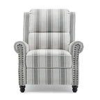 Ensemble de 2 fauteuils inclinables rembourrés à tête de clou